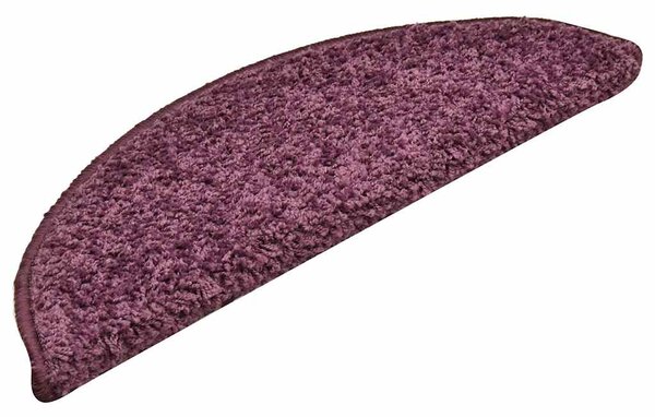 Schodové rohože 15 ks 56 x 17 x 3 cm tmavě fialové půlkulaté 322384