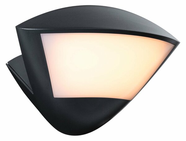 PAULMANN LED venkovní nástěnné svítidlo Smart Home Zigbee 3.0 Skyla pohybové čidlo neláká hmyz IP44 226x164mm CCT 10W 230V antracit hliník