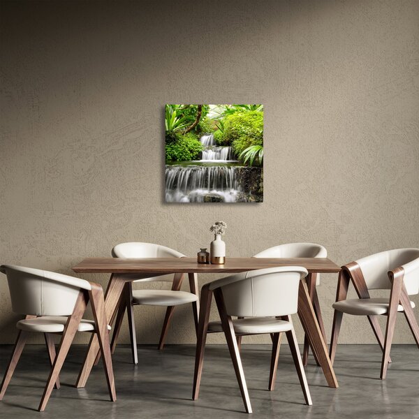 Obraz - Vodopád v deštném lese (30x30 cm)
