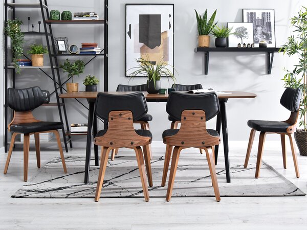 Židle Iris (ořech tmavý + ořech). Akce -10%