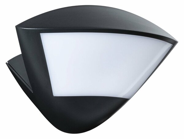 PAULMANN LED venkovní nástěnné svítidlo Smart Home Zigbee 3.0 Skyla pohybové čidlo neláká hmyz IP44 226x164mm CCT 10W 230V antracit hliník