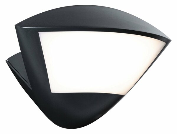 PAULMANN LED venkovní nástěnné svítidlo Smart Home Zigbee 3.0 Skyla pohybové čidlo neláká hmyz IP44 226x164mm CCT 10W 230V antracit hliník