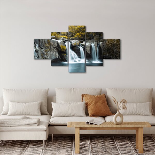 Obraz - Vodopády, Lushan, Čína (125x70 cm)