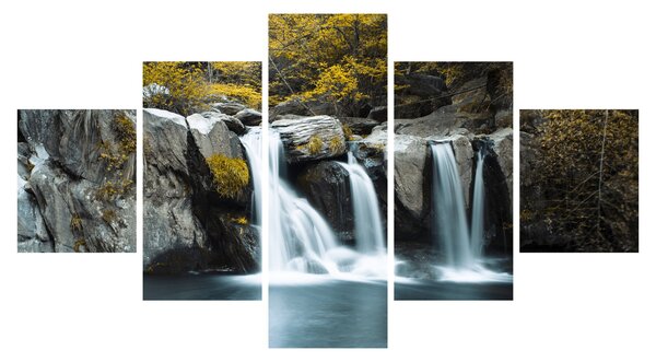 Obraz - Vodopády, Lushan, Čína (125x70 cm)