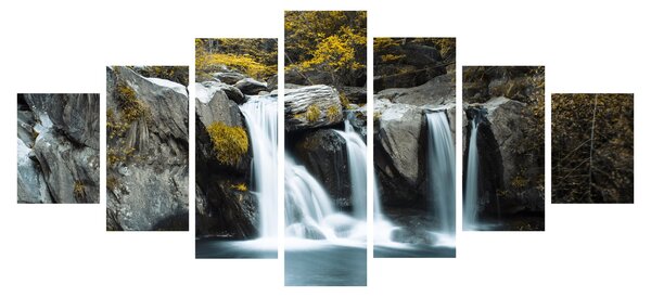Obraz - Vodopády, Lushan, Čína (210x100 cm)