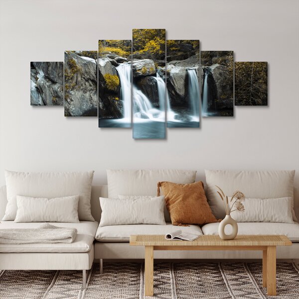 Obraz - Vodopády, Lushan, Čína (210x100 cm)