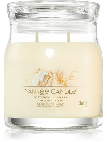 Yankee Candle Soft Wool & Amber vonná svíčka 368 g