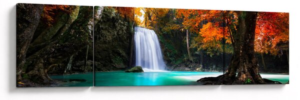 Obraz - Smaragdová laguna (170x50 cm)