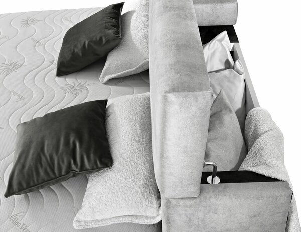 Americká postel boxspring YOGA, s úložným prostorem