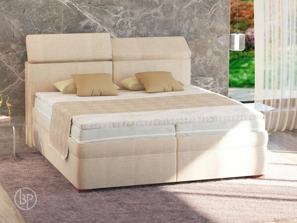 Americká postel boxspring YOGA, s úložným prostorem