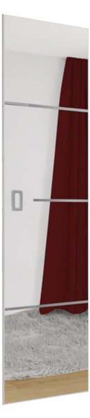 Posuvné dveře se zrcadlem EVO PLUS 2, 70x205, bílá