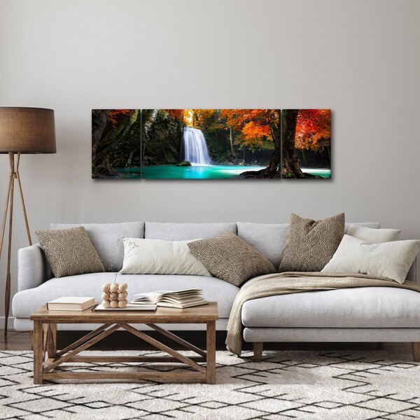 Obraz - Smaragdová laguna (170x50 cm)