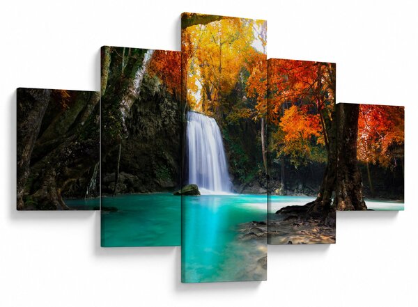 Obraz - Smaragdová laguna (125x70 cm)
