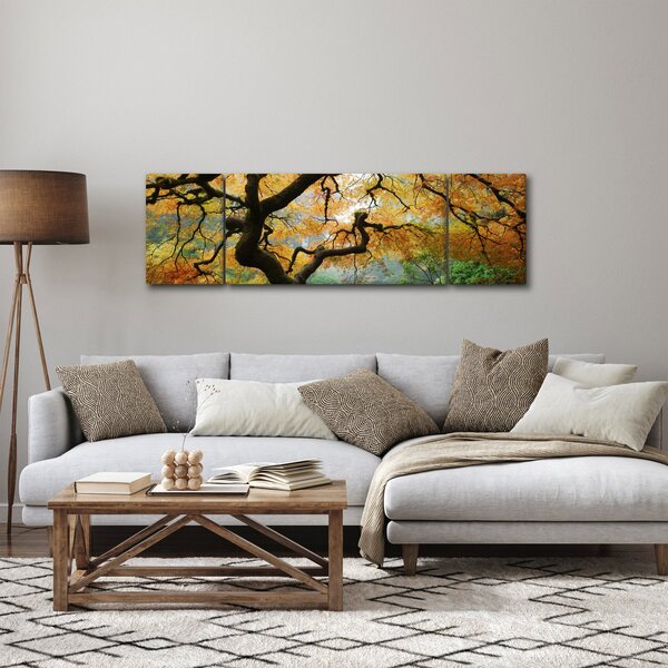 Obraz žlutého japonského javoru, Portland, Oregon (170x50 cm)
