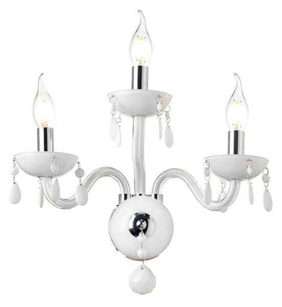 ACA Lighting Crystal nástěnné svítidlo BLK82043WWC