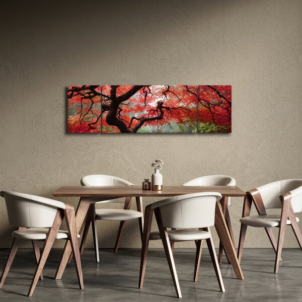 Obraz červeného japonského javoru, Portland, Oregon (170x50 cm)