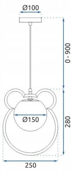 Závěsné stropní svítidlo TOOLIGHT G105-1W zlaté