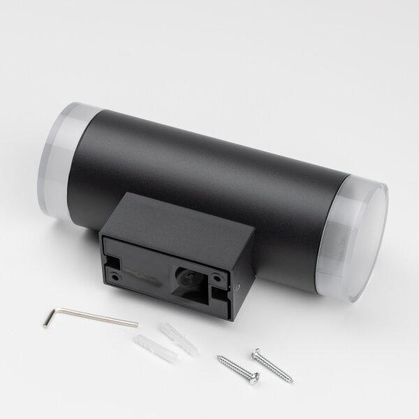 Brilagi - Venkovní nástěnné svítidlo MATERA 2xGU10/30W/230V černá IP54