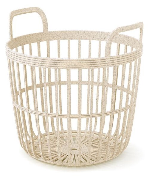 Prosperplast Koš s uchy Zania III krémový, varianta 37 cm