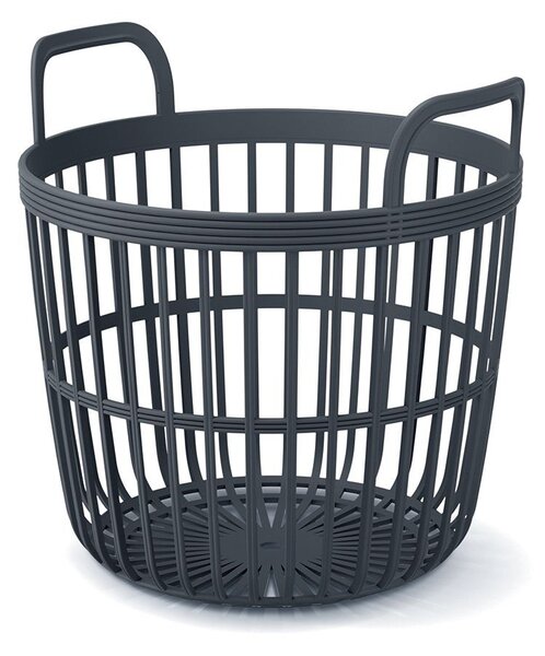 Prosperplast Koš s uchy Sue antracit, varianta 36,4 cm