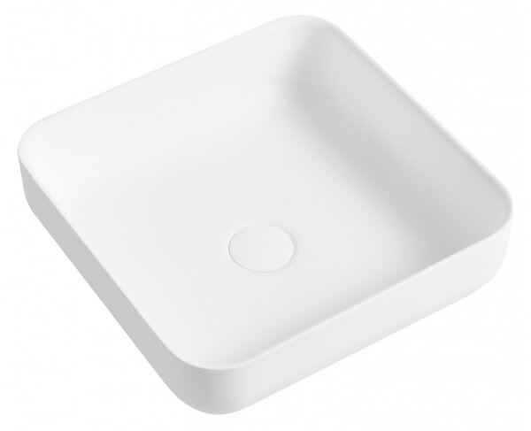CERANO - Umyvadlo na desku Viva - bílá matná - 40x13x40 cm