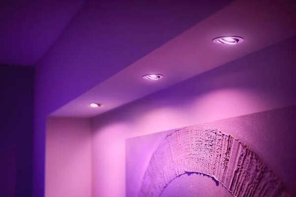 HUE WACA Centura zápustné LED svítidlo 3x GU10 5,7W 350lm 2000-6500K RGB kulaté IP20 bílé