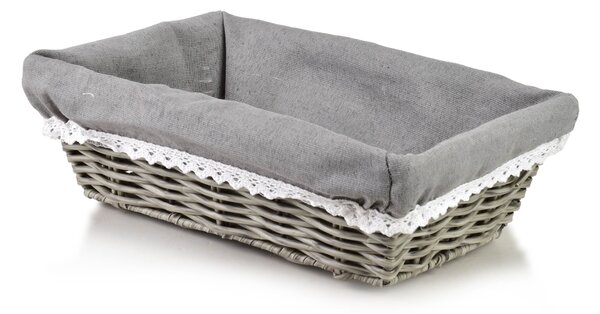 Mondex Košík WILL 28x18x9 cm šedý