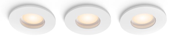 Vestavné svítidlo LED GU10 IP44 Koupelnové Bílé Adore Philips HUE 3 ks