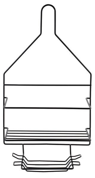 Bathlab Koupelnová polička CARL BLACK 23x41,5 cm černá