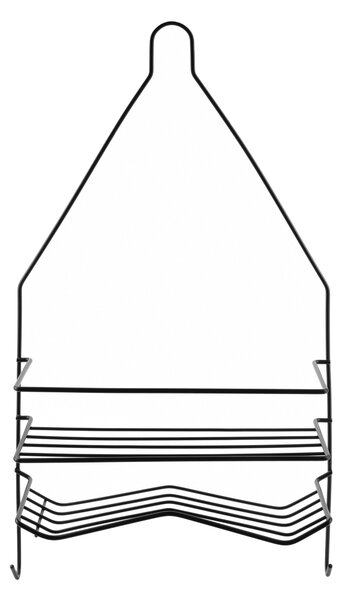 Bathlab Koupelnová polička CARL BLACK 25x45,5 cm černá
