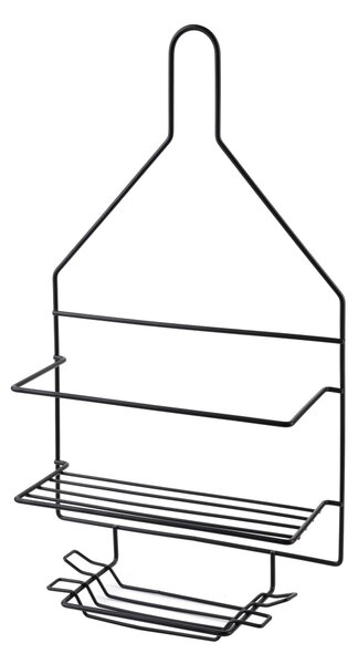 Bathlab Koupelnová polička CARL BLACK 23x41,5 cm černá