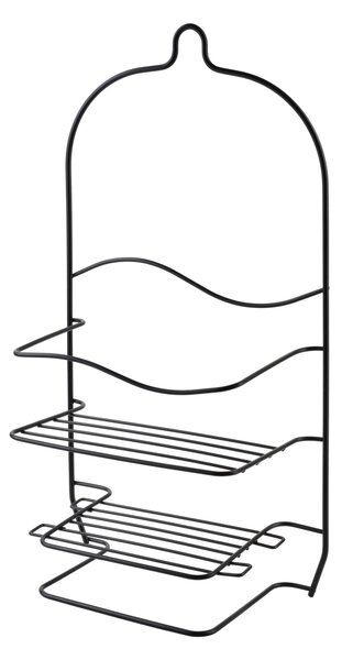 Bathlab Koupelnová polička CARL BLACK 21,5x40,5 cm černá