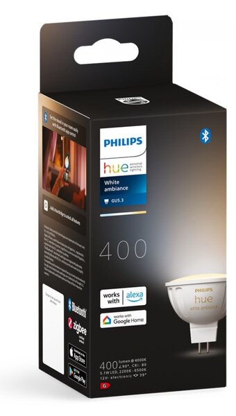Hue WA LED žárovka GU5,3 MR16 5,1W 12V 400lm 2200K-6500K IP20