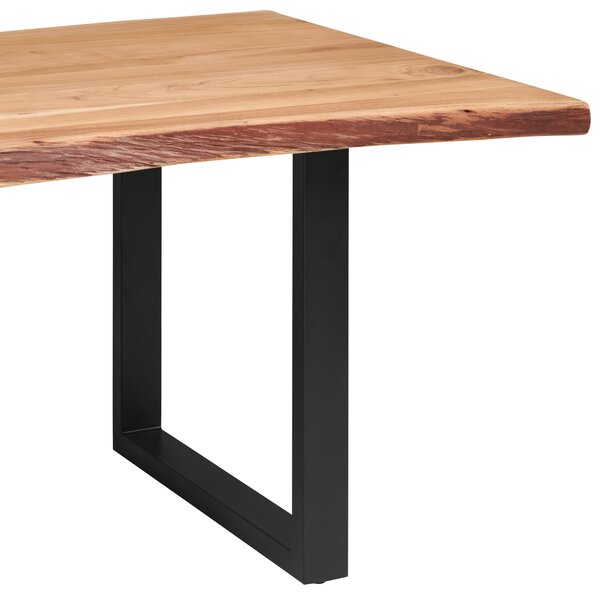 JÍDELNÍ STŮL, akácie, černá, barvy akácie, 220/100/76 cm P & B - Online Only jídelní stoly, Online Only