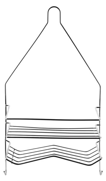 Bathlab Koupelnová polička CARL SILVER 25x45,5 cm stříbrná