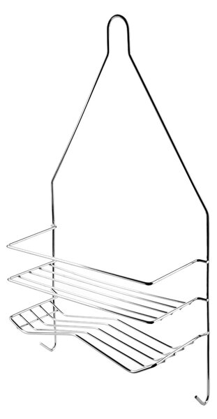 Bathlab Koupelnová polička CARL SILVER 25x45,5 cm stříbrná