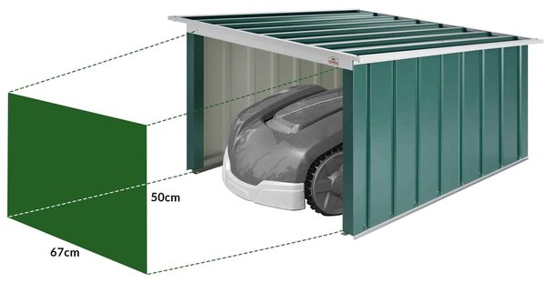 Deuba Garáž pro robotickou sekačku 89x90x54 cm - zelená