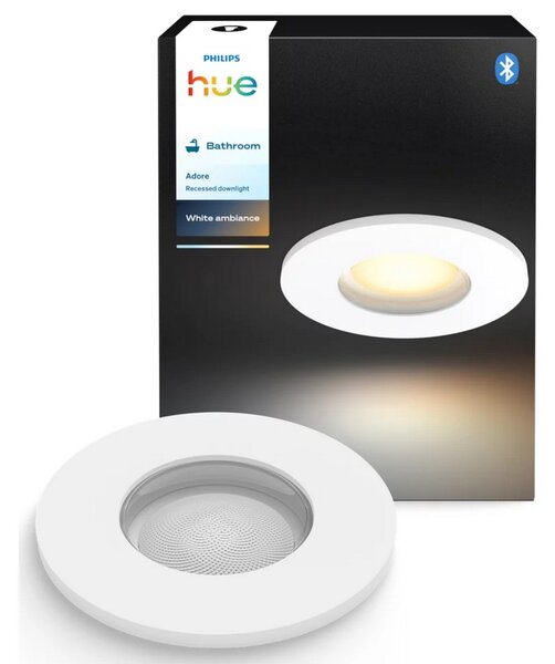 Hue Adore recessed koupelnové svítidlo kulaté 1x4,2W, 2000-6500K, IP44, bílá