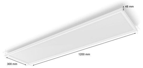 Hue Surimu přisazený LED panel REC (obdelníkový) 120x30cm, nastavitelné bílé/barevné světlo