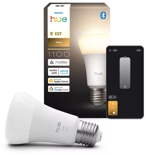 Hue W 1100 smart žárovka A60 E27, 9,5W, 1100lm, teplá bílá