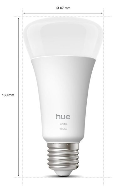Hue W 1600 smart žárovka A67 E27, 13,5W, 1600lm, teplá bílá