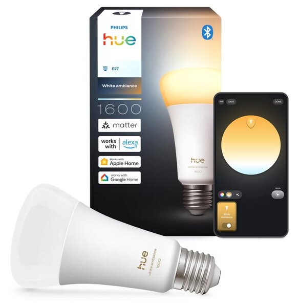 Hue WA 1600 smart žárovka A67 E27, 15W, 1600lm, teplá bílá