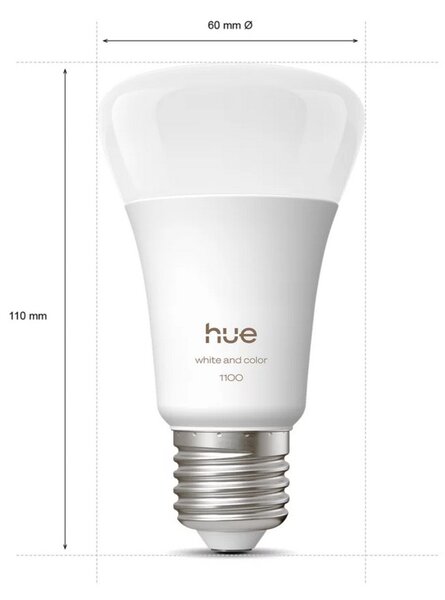 Hue WCA 810 smart žárovka A60 E27, 8,1W, 1100lm (2ks)