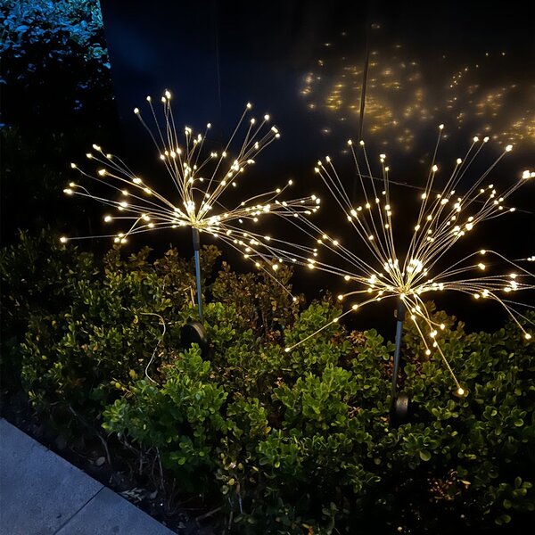 Solární vánoční dekorativní světlo ohňostroj, Firework, 2ks, různé barvy na výběr Barva: Různobarevná
