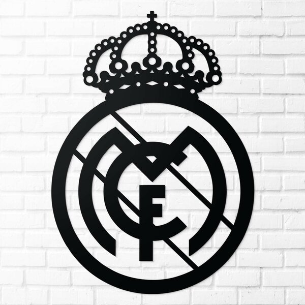 DUBLEZ | Dřevěná dekorace na zeď - FC Real Madrid | Obraz