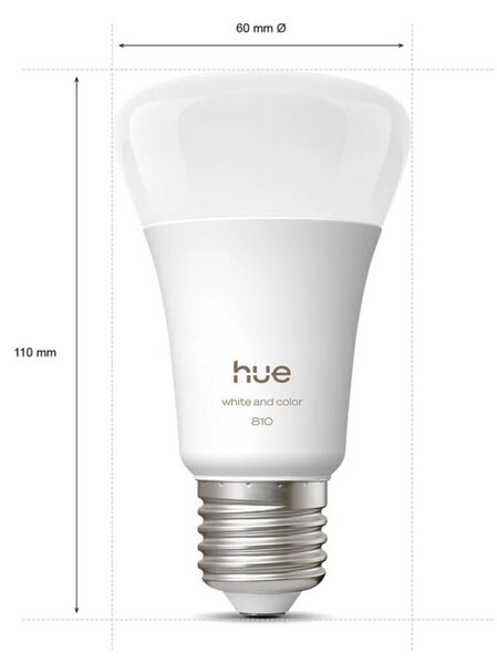 Hue WCA 810 smart žárovka A60 E27,6W, 810lm (3ks)