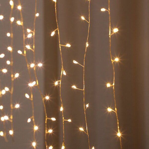 Vánoční LED světelný mikro závěs - 3m, 200 LED, více barevných variant Barva: Různobarevná