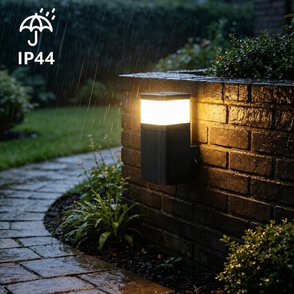 BRILAGI - Venkovní nást. lampa se zás. SCHUKO PILLAR 1xG9/11W/230V IP44 černá
