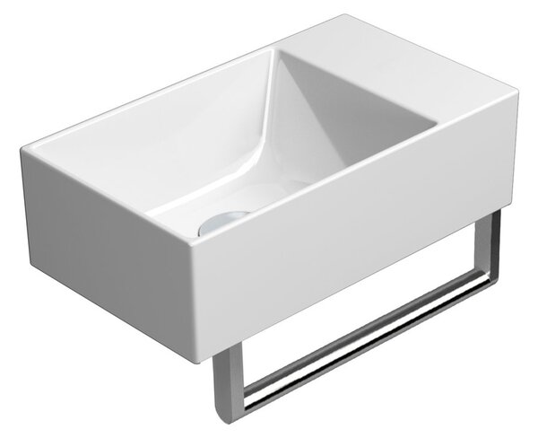 GSI GSI, KUBE X keramické umyvadlo 40x23 cm, bílá ExtraGlaze, 9484011