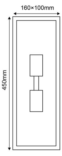 ACA Lighting Garden Wall venkovní nástěnné svítidlo CELIA2WWH